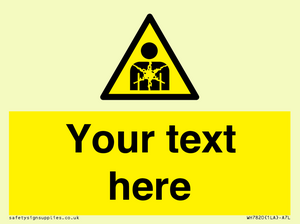 Custom Warning substance or mixture presenting a health hazard